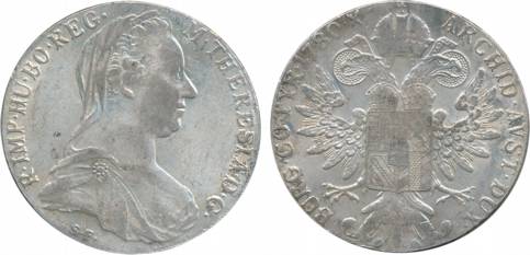 Austria, Maria Theresa, Silver Taller, 1780. Extremely fine.