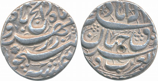 Akbar, Silver Rupee, 11.40g, “So called rebellion” issue, Allahabad Mint (KM# 97.1). Extre