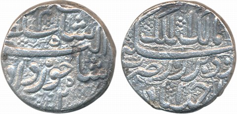Jahangir as Salim Shah, Silver Rupee, 11.22g, Ahmedabad Mint, Ilahi Month Khurdad, RY 2 (K