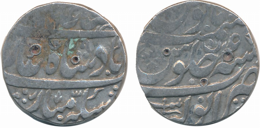 Silver Rupee, 10.90g “Badshah Ghazi” type, Anwala Mint, in the name of Shah Alam II, AH 11