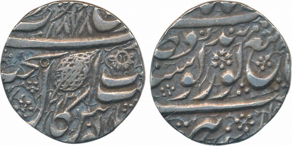 Ranjit Singh, Silver Rupee, 11.14g, “Gurugobind” couplet, Amritsar Mint, VS 1878 (KM# 20.1