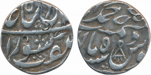 Shuja ud Daul, Silver Rupee, 11.18g, Muhammadabad Banaras Mint, in the name of Shah Alam I