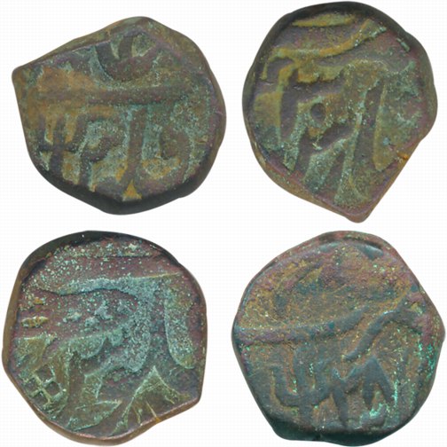 Muhammadabad Banaras, Copper Paisa (2), 11.57g, 11.74g, in the name of Shah Alam II, RY 28