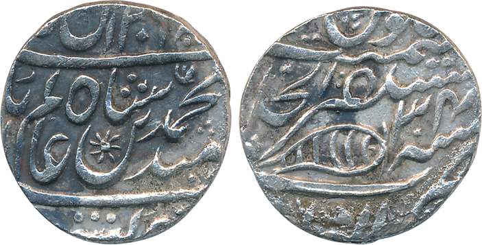 Akbarabad- Agra, Silver Rupee, 11.14g, in the name of Shah Alam II, AH 1206/ RY 34 (M&W# T