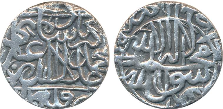Akbar, Silver Rupee, 11.08g, “Kalima” Type, Quila Alwar Mint (KM# 80.20). Very fine, very 