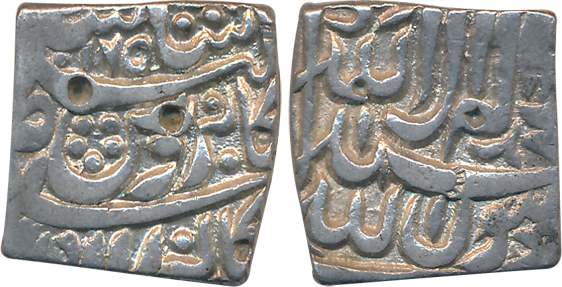 Akbar, Silver Rupee, 11.16g, , “Kabe Roshan” couplet, Bangala Mint (KM # 86.1), Very fine+