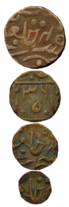 Mysore, Copper, Weight, 1 Tola, 11.08 g, Double Headed Eagle on obv, minted in a depth and
