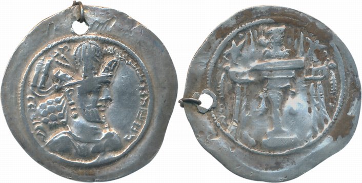 Sasanian Empire, Shapur II, Silver Drachma, 4.17g, Eastern or ‘Kapisa’ series, no Mint sig