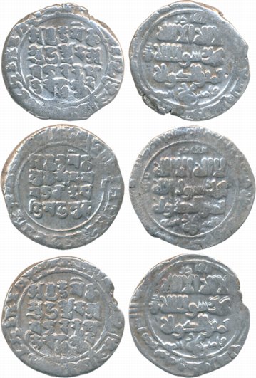 Mahmud Ghazni, Silver Dirham, (3), Mahmudpur Mint, Obv: Shahada, Mint name & date in Margi