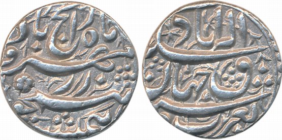 Akbar, Silver Rupee, 11.40g, Broad flan, so called Rebellion issue, Allahabad Mint (KM# 97