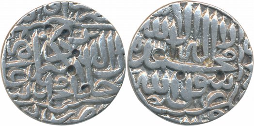 Akbar, Silver Rupee, 11.21g, “Kalima” type, Dar ul Khilafat Jaunpur Mint (KM# 80.10). Clea