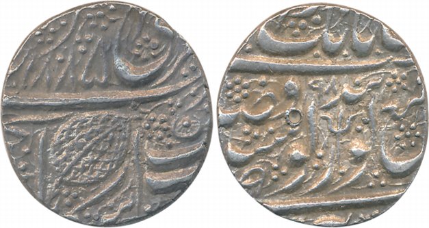 Sher Singh, Silver Rupee, 11.08g, “Nanakshahi” couplet, Amritsar Mint, VS 1885/ (18)98, Tr