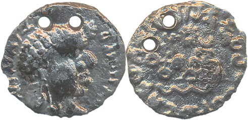 Satavahana, Vasisthiputra Sri Satakarni, Silver Drachma, 1.78g, Nashik series, Portrait ty