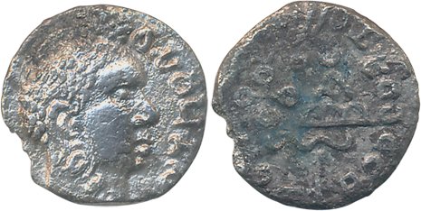 Satavahana, Vasisthiputra Sri Skanda (Khada) Satakarni, Silver Drachma, 1.51g, Nashik seri