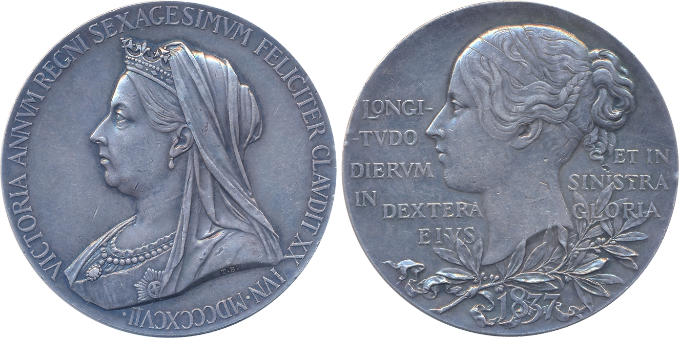 Victoria’s Diamond Jubilee Medal, Silver, 1837-1887, Obv: Matured bust of the Queen to lef