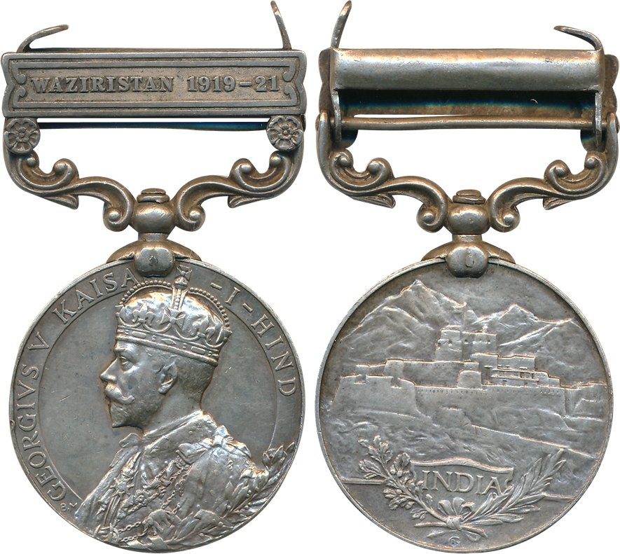 George V, India General Service Medal, Silver, Waziristan 1919-21, awarded to 2427, Sepoy 