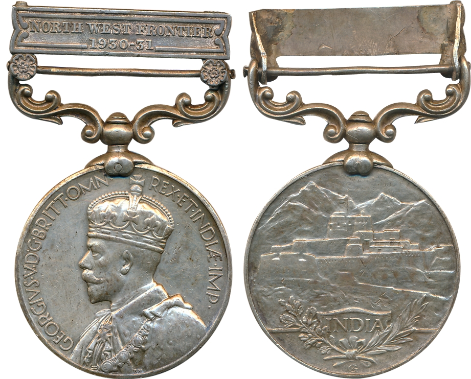 George V, India General Service Medal, Silver, North West Frontier 1930-31 Bar, awarded to