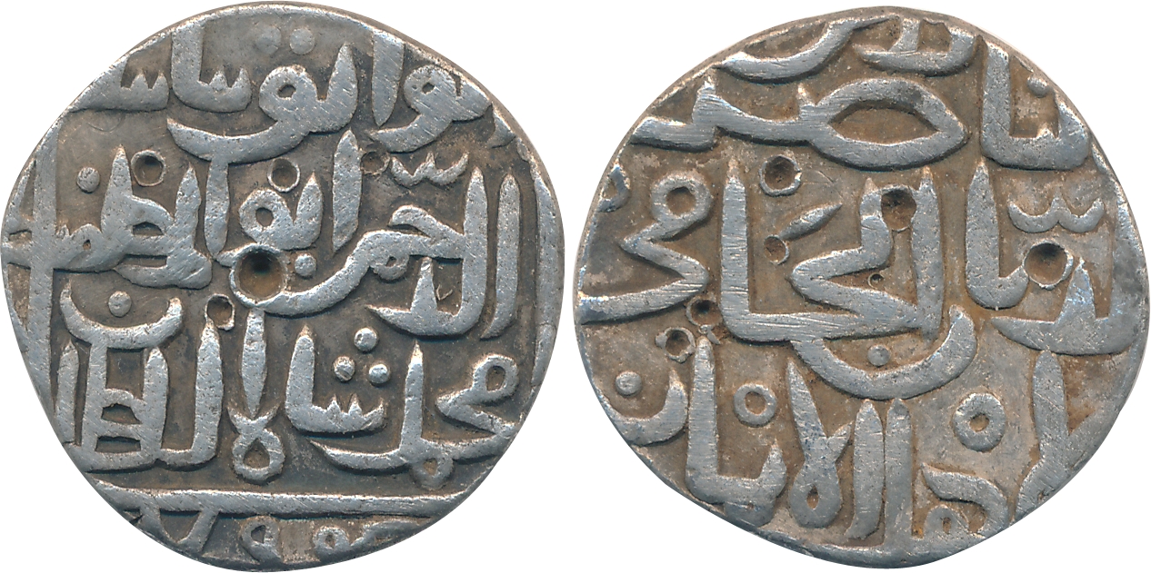 Muhammad Shah II, Silver Tanka, 10.61g, Hadrat Ahsanabad Mint, AH 794 (G&G# BH51). Very fi