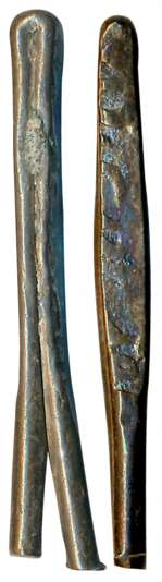 Ibrahim Adil Shah, Silver Larin, 4.55g, Dabul Mint (not listed in G&G). Very fine, very ra