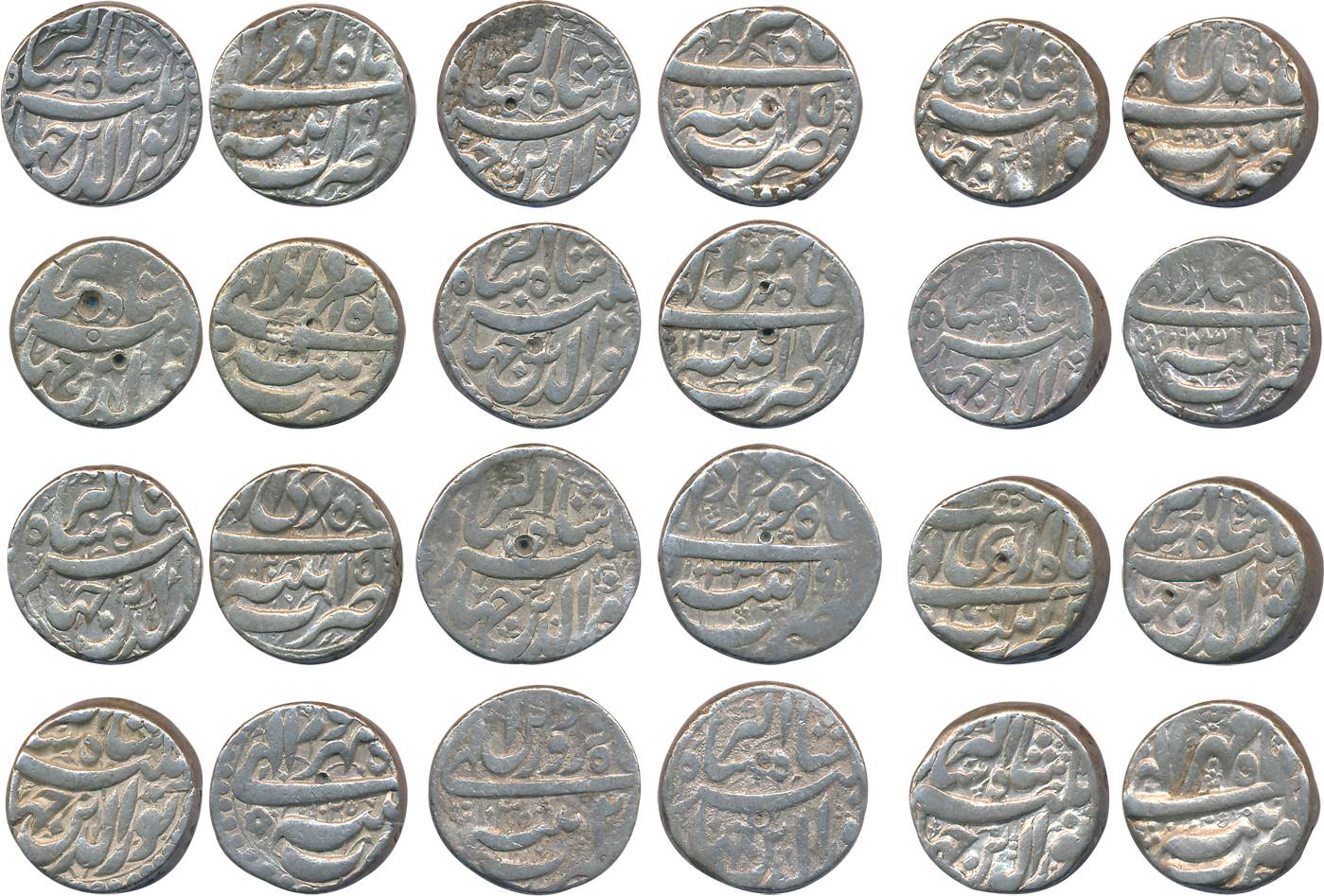 Jahangir, Silver Rupees (12), Complete set of 12 different Ilahi Months, Patna Mint, Ilahi