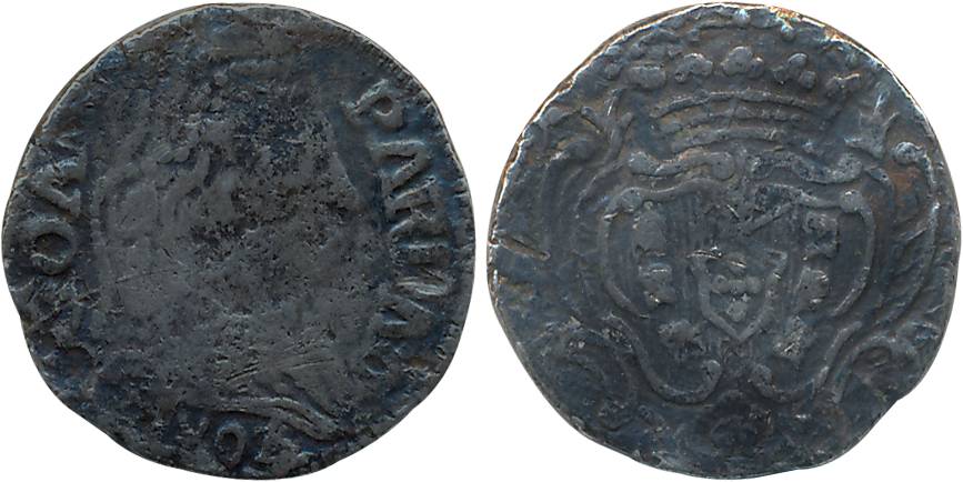 Goa, D. Maria I, Silver Pardau- 300 Reis, 5.42g, 1804 (Date amended 4/ 3), Obv: Bust to ri