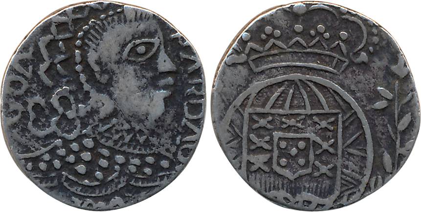 D. Pedro IV, Silver Pardau- 300 Reis, 5.58g, 18XX, Obv: Bust to right, date below, Rev: Cr