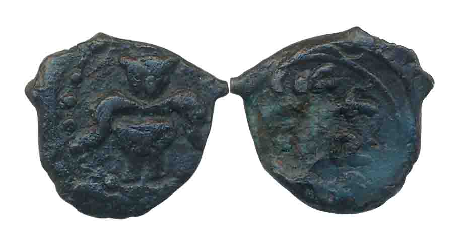 Rashtrakutas, Attributed to Govinda II, Vikramavaloka, Central Maharashtra region, Copper 