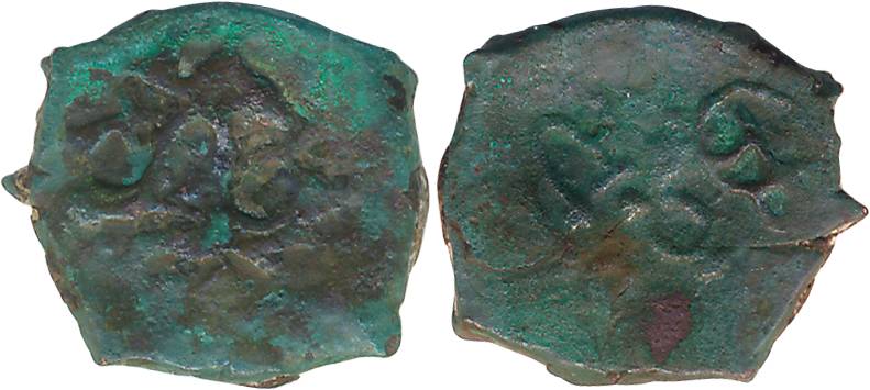 Rashtrakutas, Gunatunga, South Gujarat / Khandesh region, Copper, 3.05g, Obv: Garuda seate