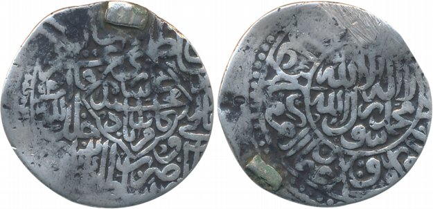Kamran Mirza, Silver Shahrukhi, 4.62g, "Rebellion" issue, Kabul Mint, AH 947, Obv: Name Mu