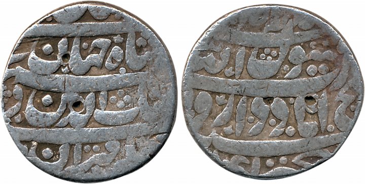 Shah Jahan, Silver Rupee, 9.96g, Fathabad Dharur Mint, AH 1041 (KM# 222.17). Fine+, extrem