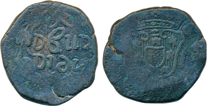 Jose I, Copper, Meia 1/2 Tanga- 30 Reis, 19.98g, ND (KM# 122). Very fine for the type, ver