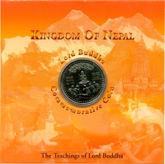 Nepal, Lord Buddha, 100 Rupees, Nordic Gold, VS 2058/ AD 2000. Buddha Teaching his discipl