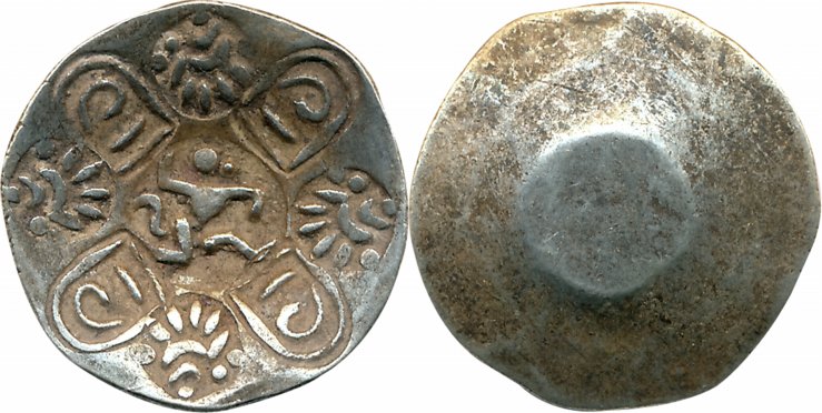 Kalachuri of Ratanpur, Mahakosala- Chhattisgarh region, Punch Marked, Gold Gadyana, 3.44g,