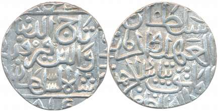 Taj al din Firuz Shah, Silver Tanka, 11.01g, Hadrat Ahsanabad Mint, AH 815 (G&G# BH63). Ve