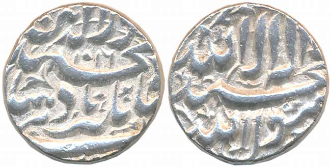 Jahangir, Silver Rupee, 11.39g, “Kalima” type, Tatta Mint, AH 1016 (KM# 141.9). Very fine,