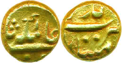 Alamgir II, Gold Pagoda, 3.31g, Imtiyazgarh Mint (KM# 468.1). Very fine.