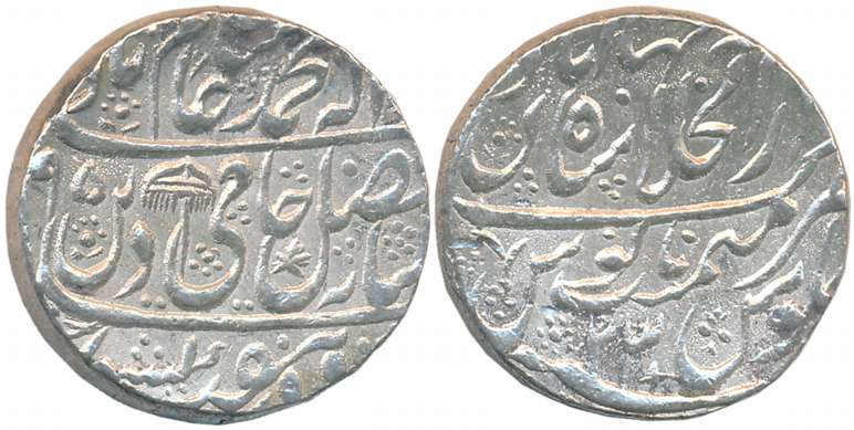 Shah Alam II, Silver Rupee, 11.23g, Dar ul Khilafat Shahjahanabad Mint, AH (11)95/ RY 23, 