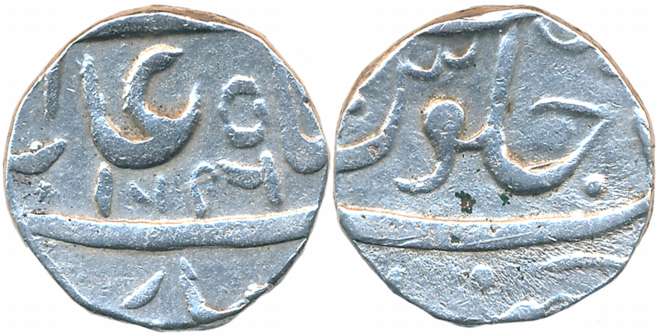 Hussain Yafar Khan, Silver Rupee, 11.49g, Khambayat Mint, in the name of Shah Alam II,AH 1