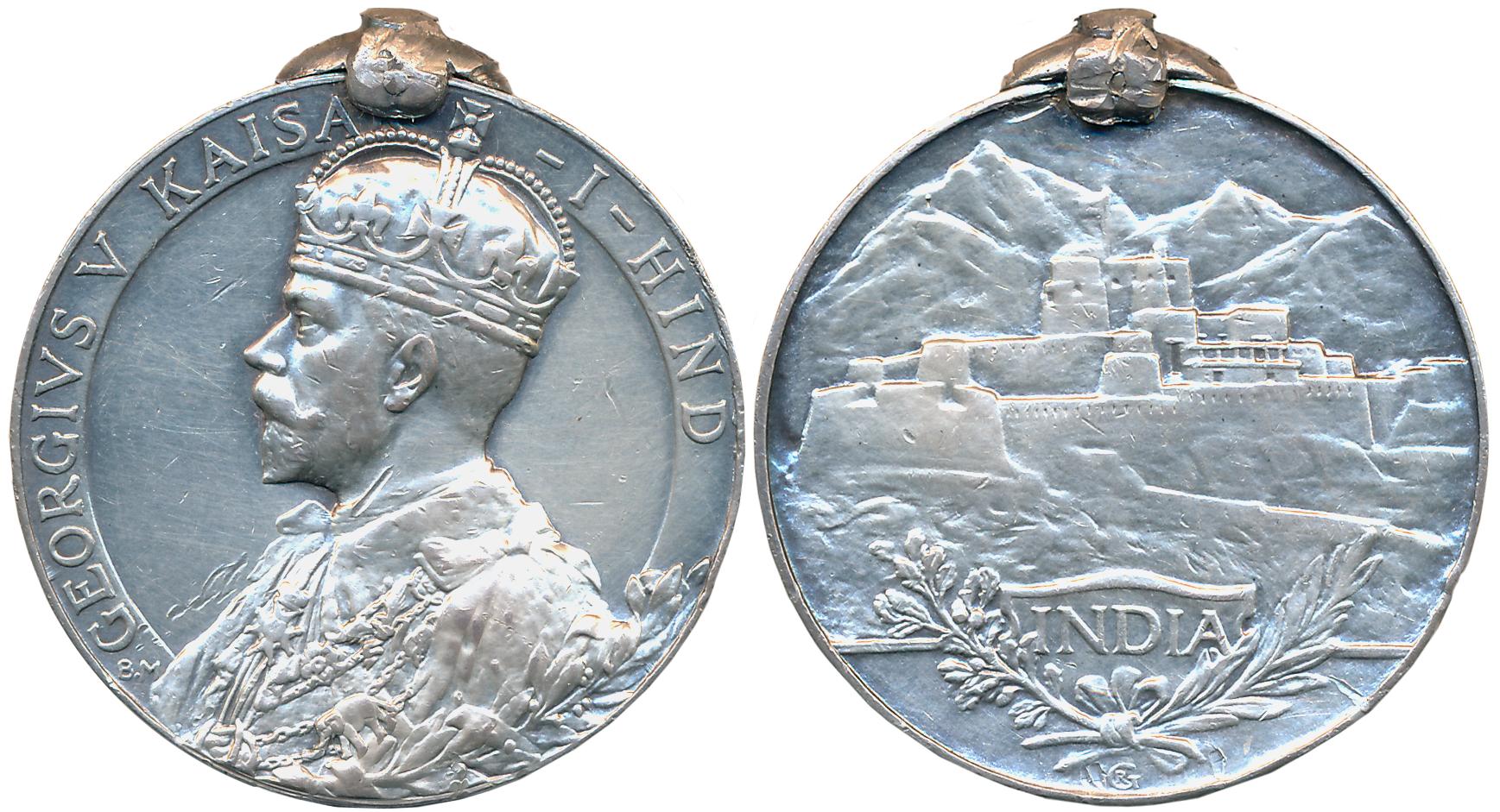 India General Service Medal, George V, Silver, Awarded to 2299 Sepo. SADA CHALKE. 3-4 BOMB