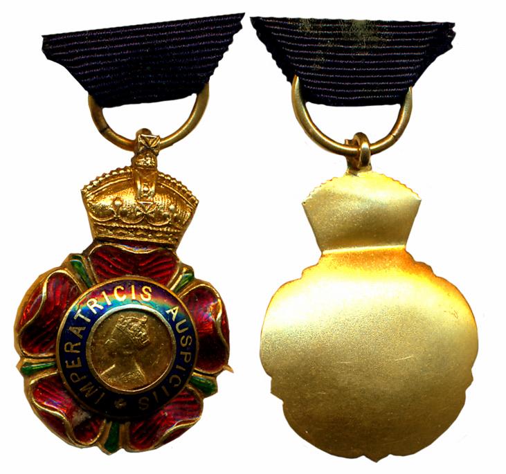 Miniature Medal, Gold Enamelled, 4.18g, The Most Eminent Order of the Indian Empire, Compa