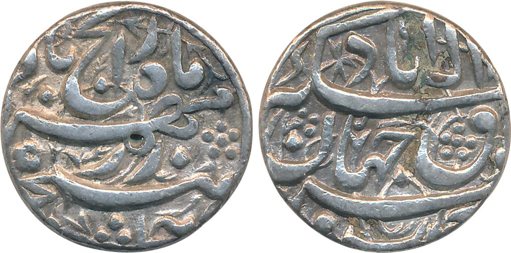Akbar, Silver Rupee, 11.34g, Broad flan, so called Rebellion issue, Allahabad Mint (KM# 97