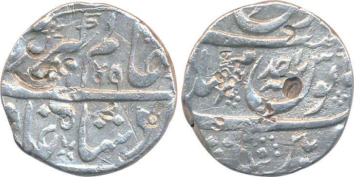 Alamgir II, Silver Rupee, 11.17g, Machalipattan Mint, AH 1169/ RY Ahad (KM# 460.41). Few S