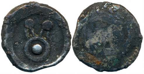 Punch Marked, Attributed to Kuntala Janapada- Wai series, Silver Double Karshapana, 6.68g,
