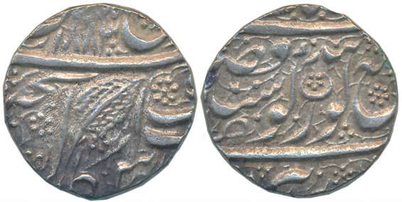 Ranjit Singh, Silver Rupee, 11.22g, “Guru Gobind” couplet, Amritsar Mint, VS 1883 (KM# 20.