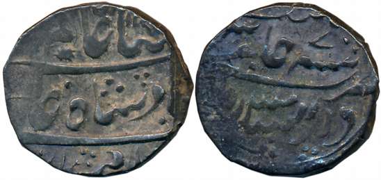 Mahadji Rao Scindia, Silver Rupee, 11.20g, Mandasor Mint, in the name of Shah Alam II, AH 