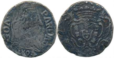 Goa, D. Maria I, Silver Pardau- 300 Reis, 5.42g, 1804 (Date amended 4/ 3), Obv: Bust to ri