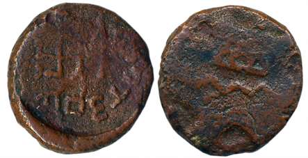 Sibi Janapada, Copper Unit, 5.18g, Obv: Swastika with a taurine, tree in railing to right,