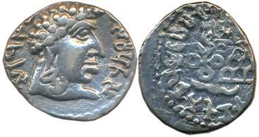 Satavahanas, Vasithiputra Siri Pulumavis, Silver Drachm, 2.38g, Portrait type, Obv: Bust w