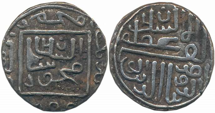 Nasir al din Mahmud I, Silver 1/2 Tanka, 5.70g, Muhammadabad Mint, AH 909 ? (G&G# G122). V