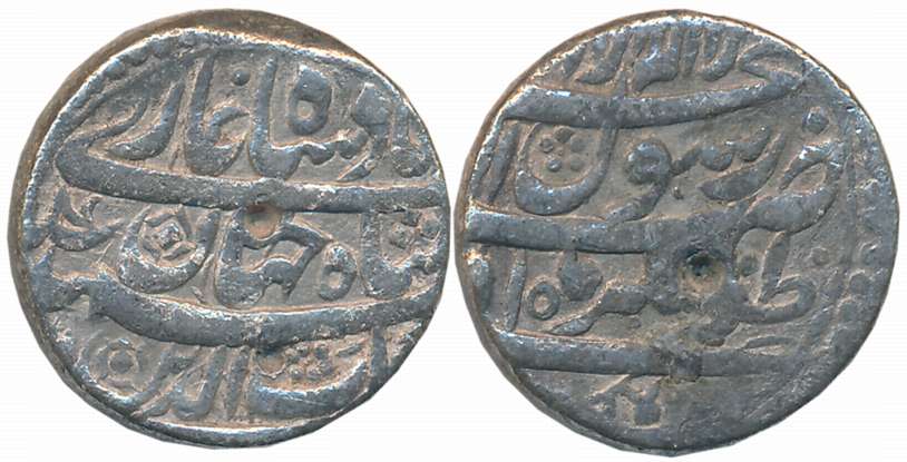 Shah Jahan, Silver Rupee, 11.03g, Zafarnagar Mint (KM# 224.19). Fine+, rare.